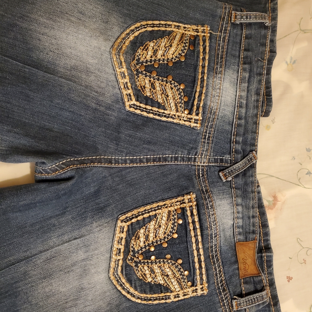 Premium Vanity Collection Women's Boot Cut Jeans - Classic Blue - Picture 4 of 8